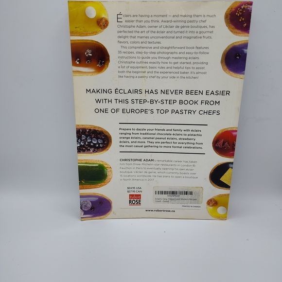 Éclairs: Easy, Elegant & Modern Recipes by Christophe Adam - Picture 2 of 2